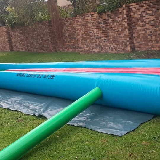 Blue and Red Single water slide (2M X 9M)