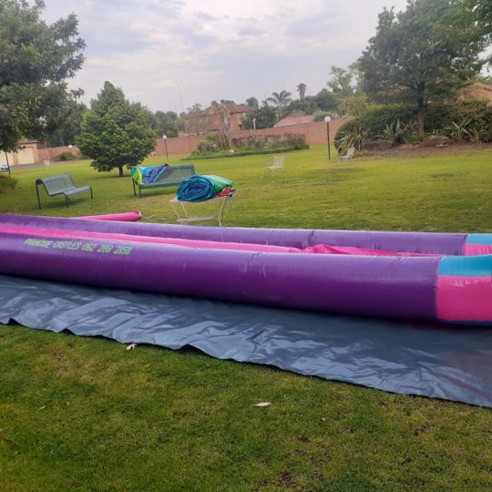 Pink and Purple Single water slide (2M X 9M)