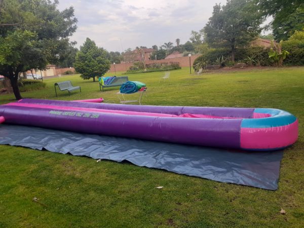 Pink and Purple Single water slide (2M X 9M)